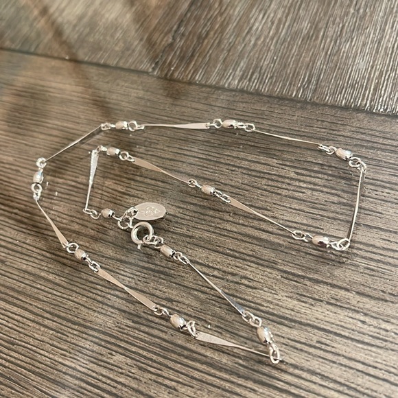 Vintage VENDOME Silver-tone Ball and twisted Bar Chain Necklace 16.25” - Picture 13 of 13